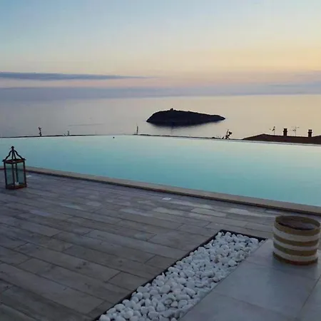 Luxury Blue&blanc Piscina A Sfioro Isola Diamante