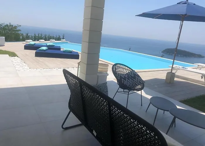 Luxury Blue&blanc Piscina A Sfioro Isola וילה דיאמנטה